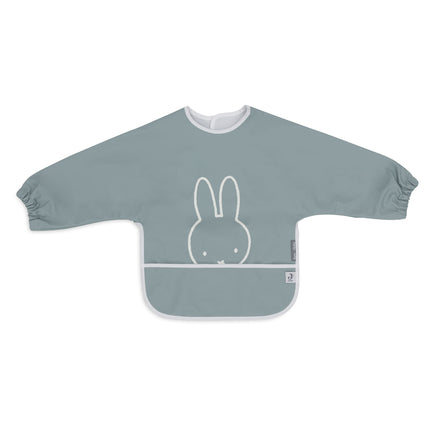 Bavaglino Jollein impermeabile Miffy Peekaboo verde mare con maniche