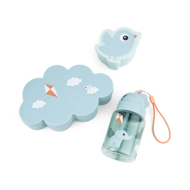 Done by Deer Set stoviglie per bambini Playgrond Blu 3 pezzi