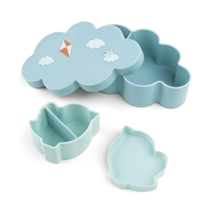 Done by Deer Set stoviglie per bambini Playgrond Blu 3 pezzi