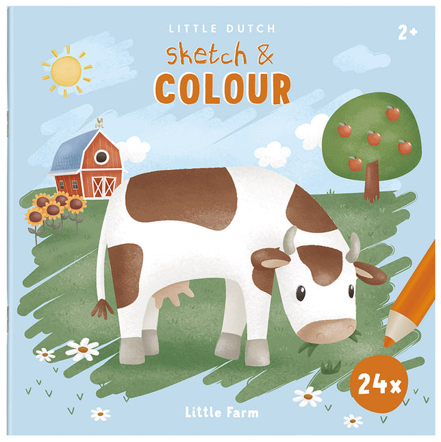 Libro da colorare Little Dutch Little Farm