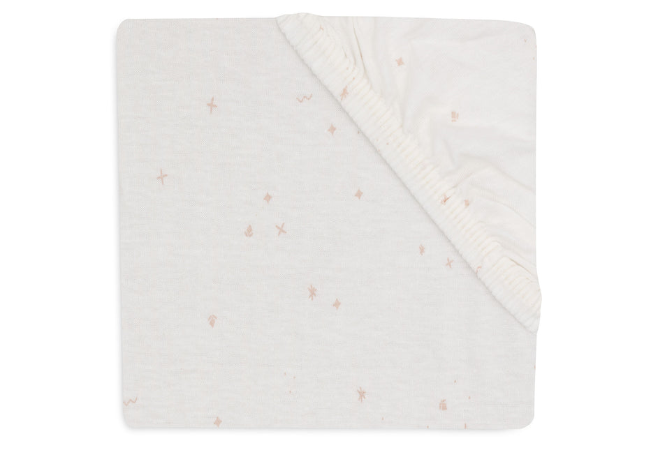 Jollein Lenzuolo a pieghe Jersey Twinkling Wild Rose 40/50 X 80/90 Cm