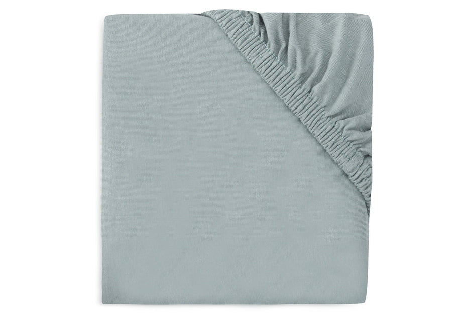 Jollein Fitted Sheet Box Mattress Jersey Sea Green 75 X 95 Cm