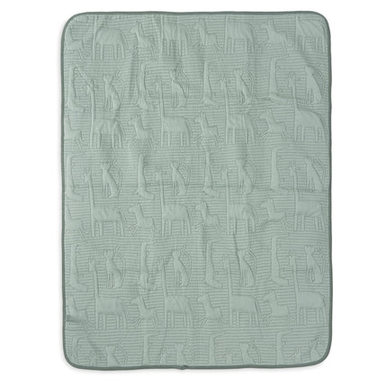 Coperta da letto Jollein Jungle Jambo Verde cenere/Lauro 100 X 150 Cm