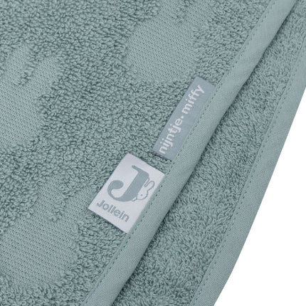 Jollein Bathponcho Miffy Jacquard Verde mare