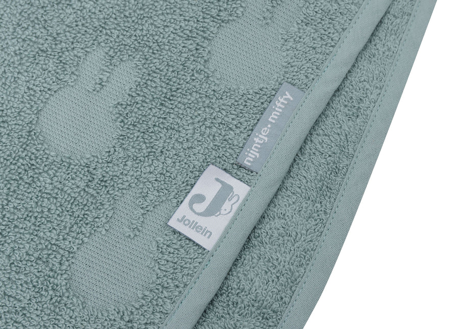 Jollein Bathponcho Terry Miffy Jacquard Verde mare