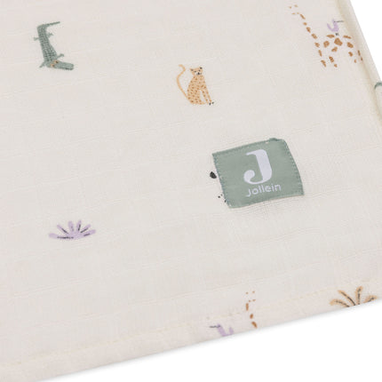 Jollein Panno idrofilo Jungle Jambo 115 X 115 cm 2 pezzi.