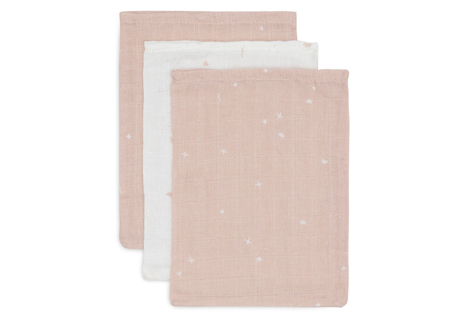 Jollein Asciugamano Twinkling Wild Rose 15 X 20 cm 3 pezzi