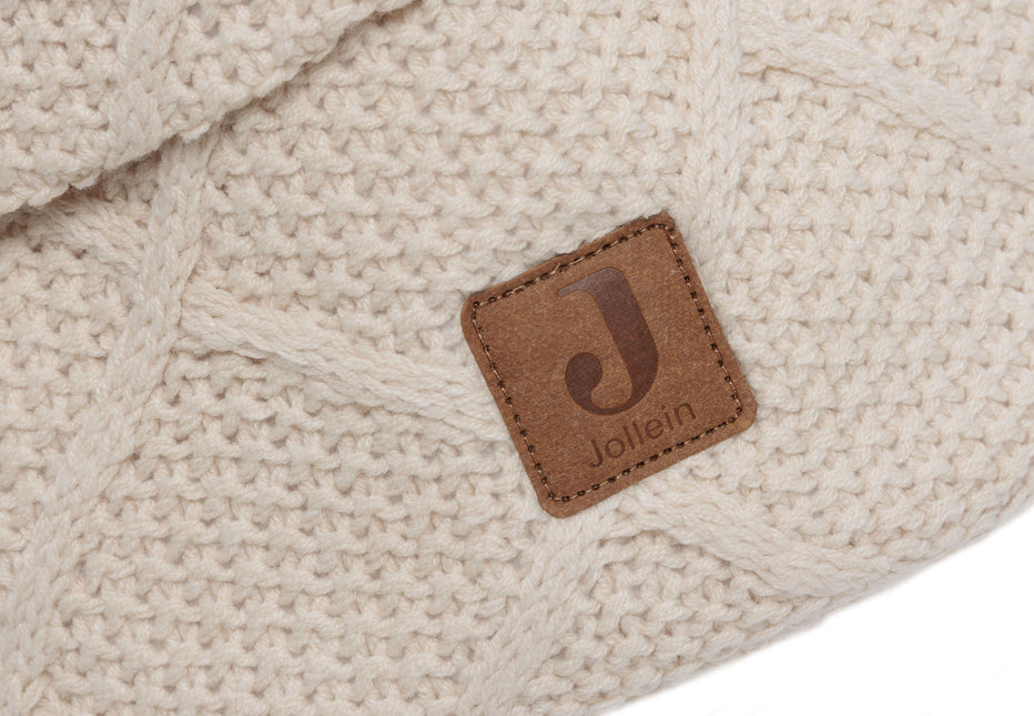 Jollein Commodity basket Check Knit Oatmeal (farina d'avena)