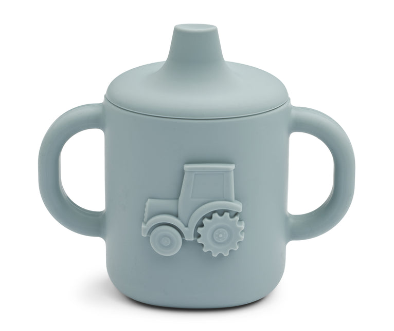 Tazza da bere Liewood Amelio Tractor Blue Fog