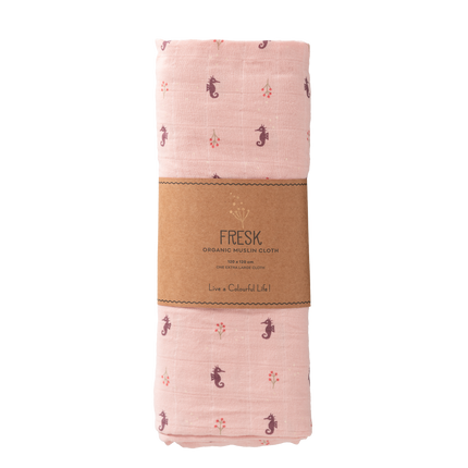 Fresk Swaddle 120x120 cm Cavalluccio marino