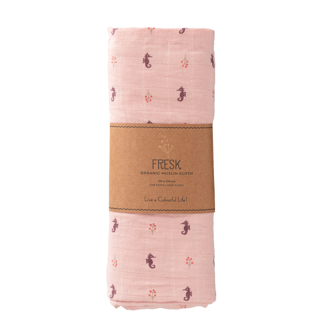 Fresk Swaddle 120x120 cm Cavalluccio marino