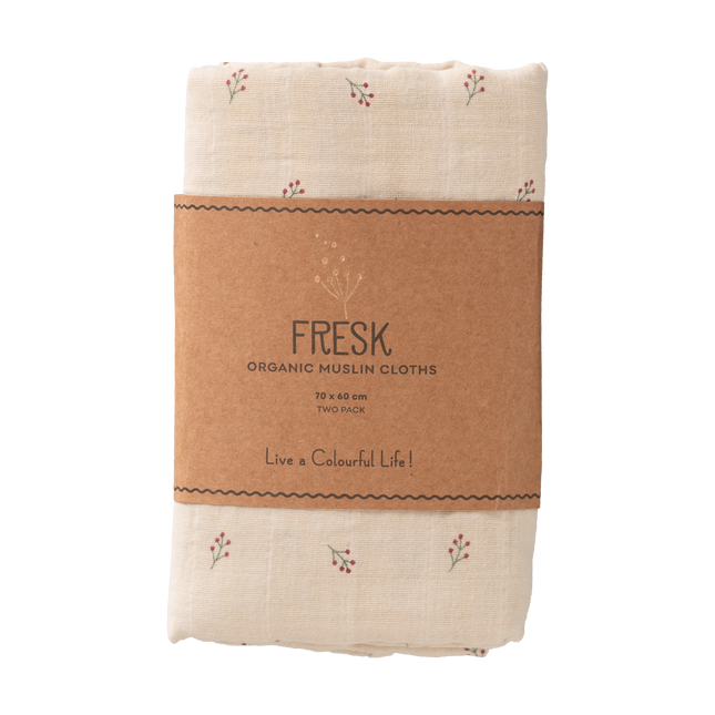 Fresk Swaddle set 2 pezzi. 70x60 cm Bacche