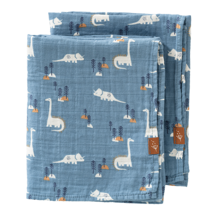 Fresk Swaddle set 2 pezzi. 70x60 cm Dino