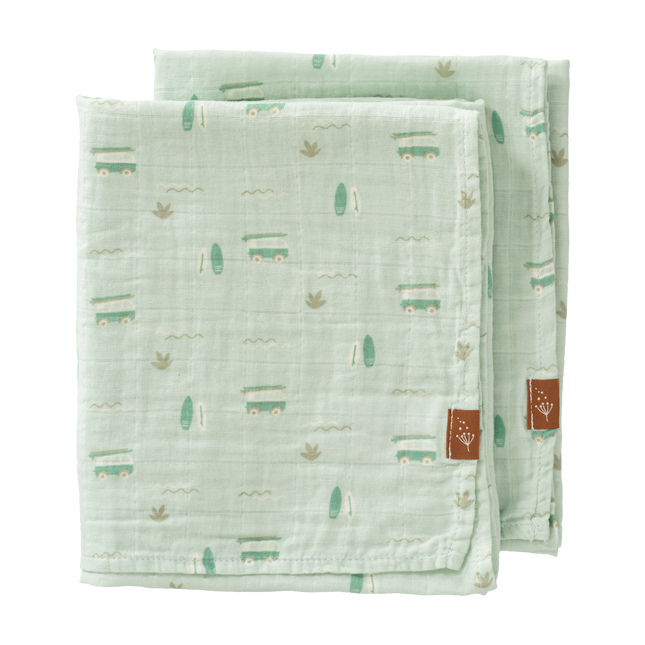 Fresk Swaddle set 2 pezzi. 70x60 cm Surf Boy