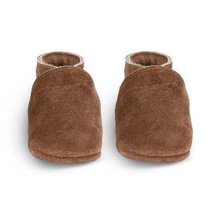 Baby Dutch Babyshoes Uni in pelle scamosciata marrone scuro