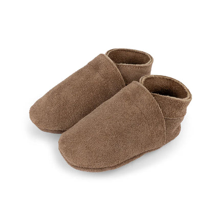 Baby Dutch Babyshoes Uni Kaki Marrone scamosciato