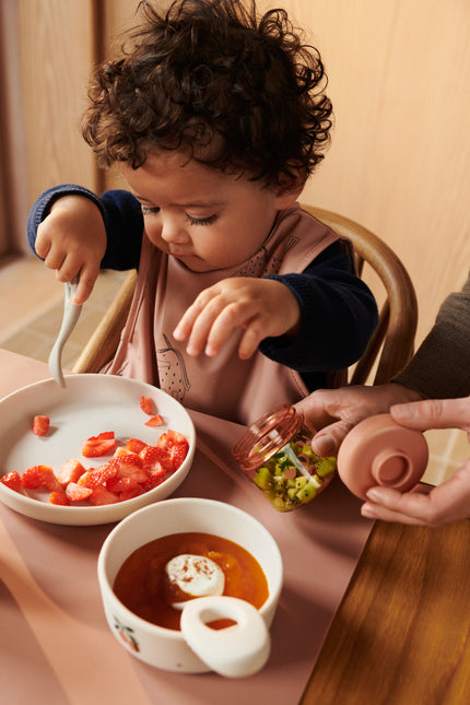 Set di stoviglie per bambini Liewood Vivi Peach/ Sea Shell