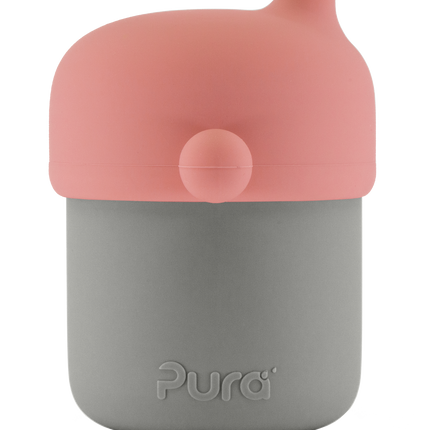 Pura my-my™ tazza con beccuccio in silicone da 150 ml - Grigio Rosa