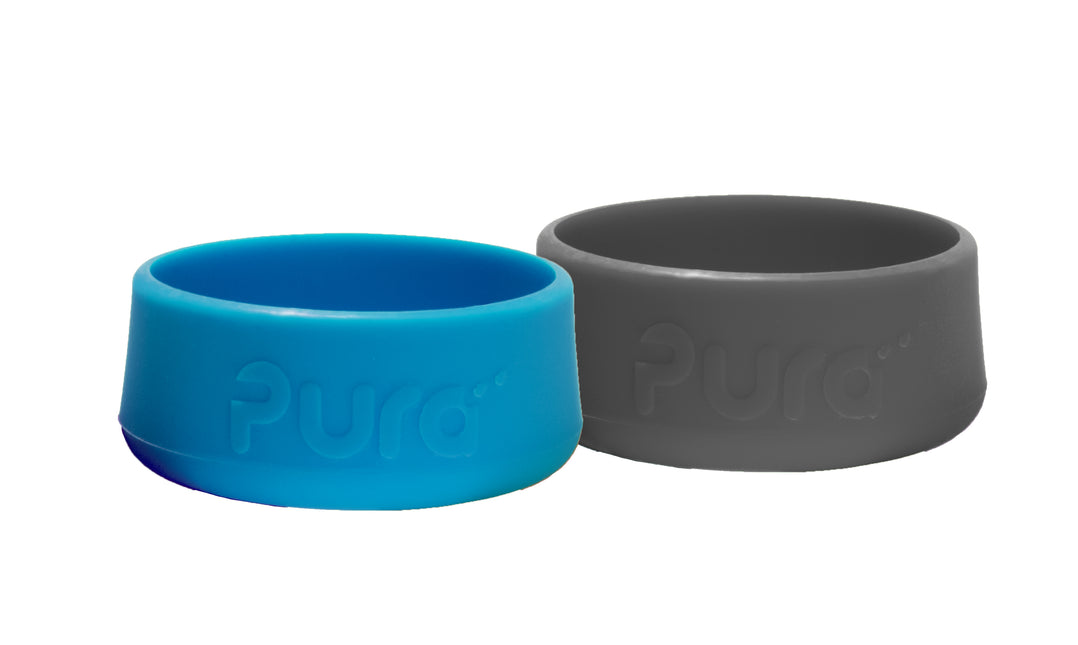 Pura Silicone Bumpers 2 stuks (grijs + aqua)