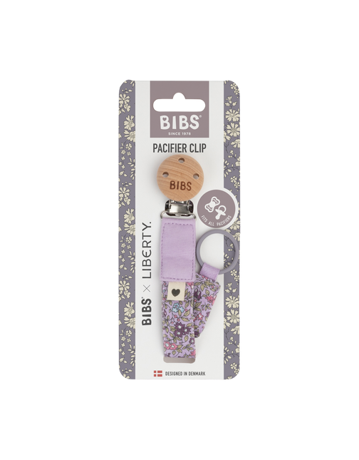 BIBS Cordoncino per ciuccio Liberty Camomilla Prato Viola Cielo