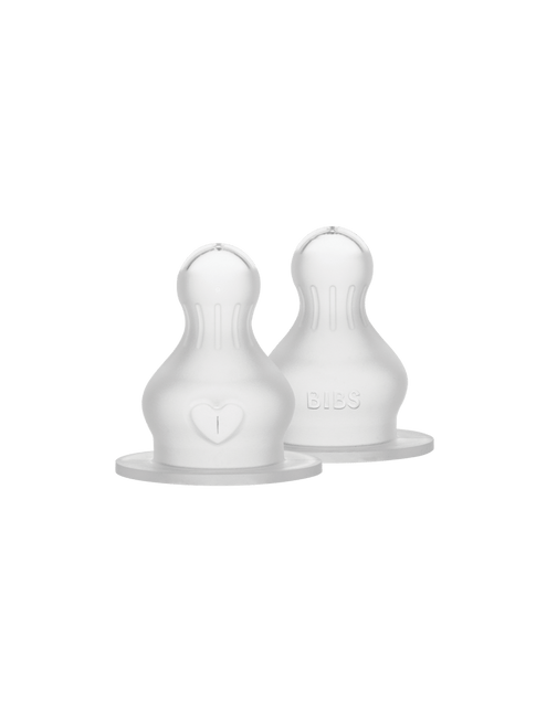 BIBS Flesspeen Rond Silicone 2St Fast Flow - BIBS - Babywinkel - 5713795265299