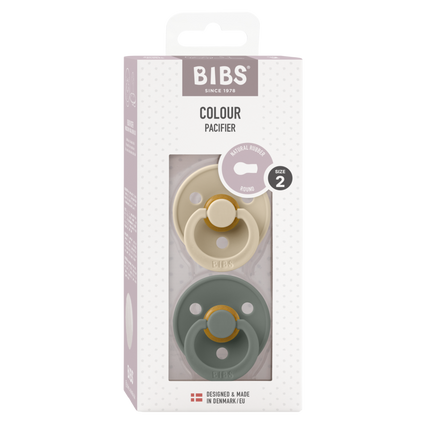 BIBS Speen Maat 1 Vanilla/Pine 2St - BIBS - Babywinkel - 5713795252640