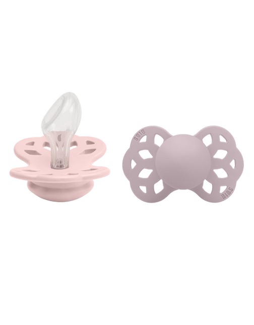 BIBS Speen Maat 2 Silicone Anatomical Blossom/Dusky Lilac 2st - BIBS - Babywinkel - 5713795243723