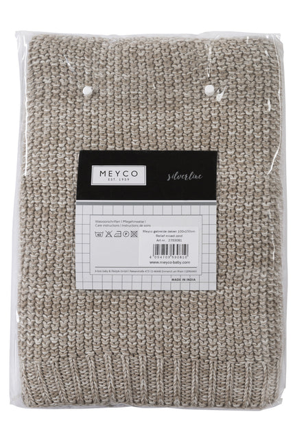 Coperta da letto Meyco Relief Misto Sabbia