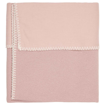 Coperta per culla Koeka in flanella Runa rosa antico