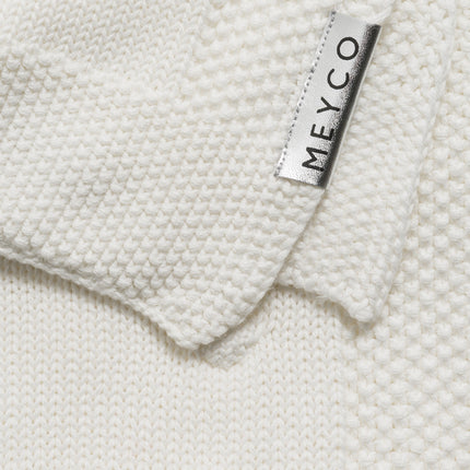 Meyco Coperta Culla Nodi Offwhite