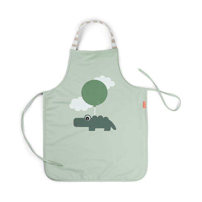 Fatto da Cervo Grembiule per bambini Happy Clouds Verde