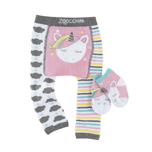 Zoocchini Baby Legging Allie The Alicorn con calzini 12/18mesi