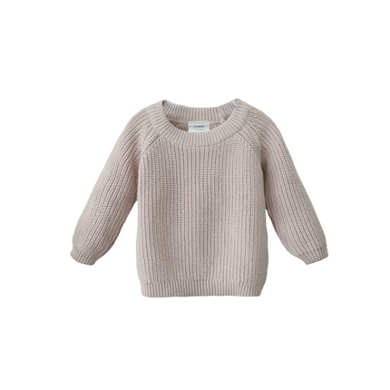 Maglione Mushie Baby a maglia grossa Beige