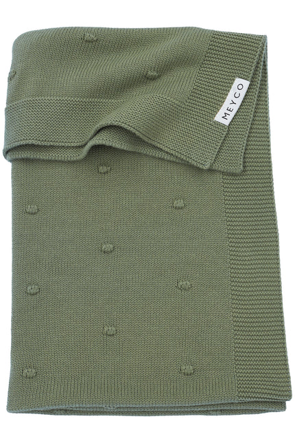 Meyco Coperta per culla Mini Nodi Verde Foresta