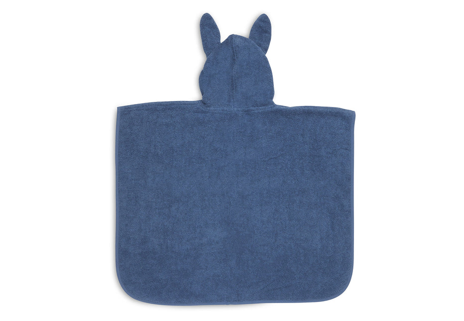 Jollein Bathponcho Con Orecchie Jeans Blu