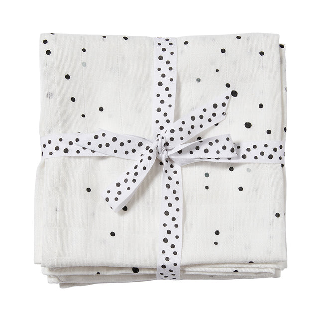 Done by Deer Swaddle Cloth Dreamy Dots Nero/Bianco 2 pezzi