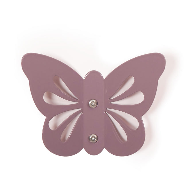 Gancio da parete per coinquilini Butterfly Violet