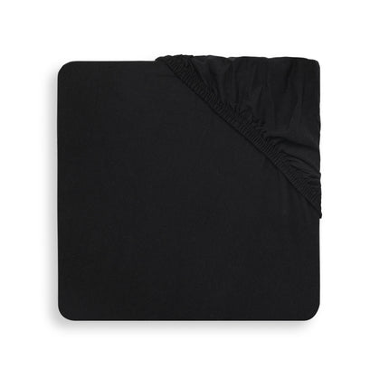 Jollein - Lenzuolo a pieghe Jersey Nero 60x120cm