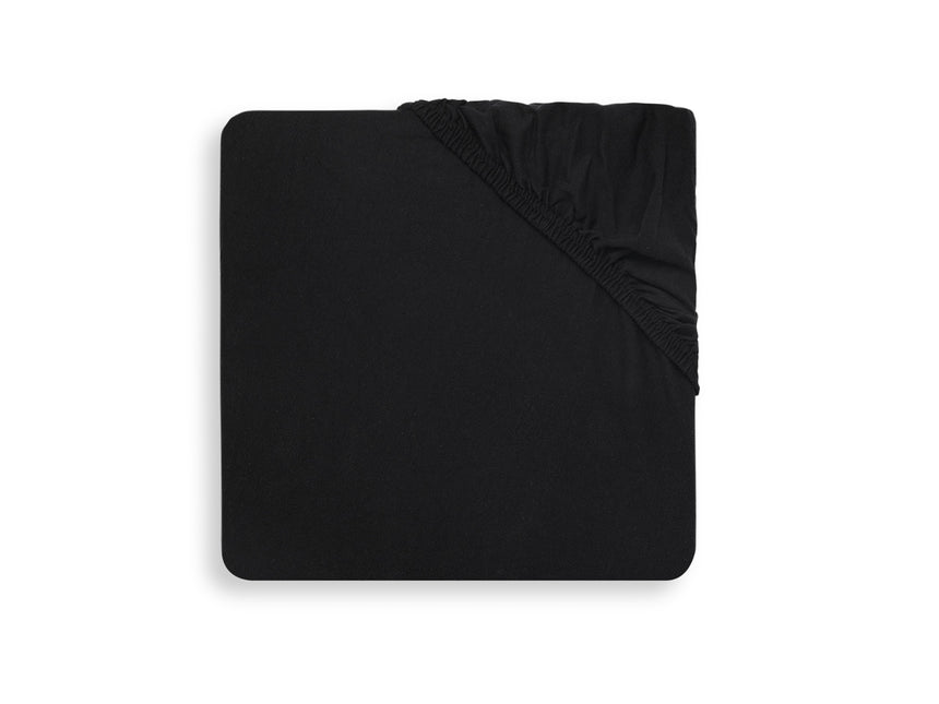 Jollein - Lenzuolo a pieghe Jersey Nero 60x120cm