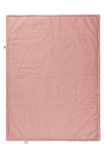 Noppies Coperta per culla imbottita in mussola reversibile Misty Rose