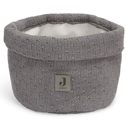 Jollein Commodity basket Bliss Knit Storm Grey