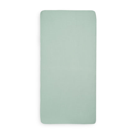 Jollein - Lenzuolo a pieghe Jersey Verde Cenere 40x90cm