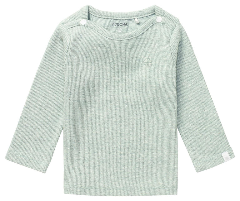 Noppies Baby Shirt Natal Grigio Menta Melange