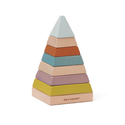 Concetto per bambini Piramide a torre impilabile