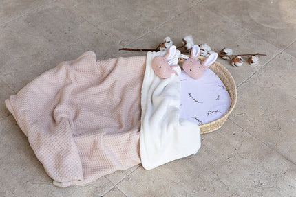 Coperta per lettino Bamboom Soft Stone Soft Pink 100x150cm