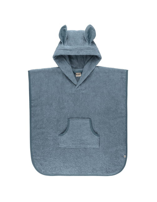 BIBS Coperta da bagno Baby Poncho Canguro Petrol