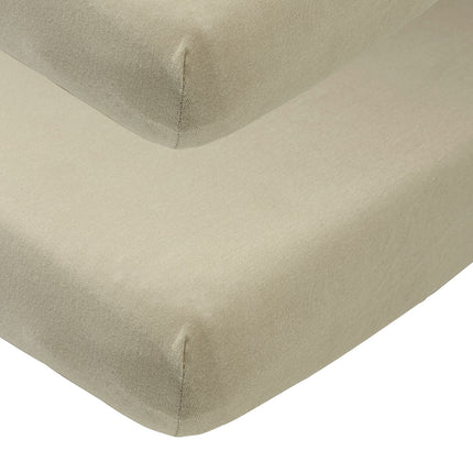 Meyco Lenzuolo a pieghe Jersey 2St 60X120 Taupe