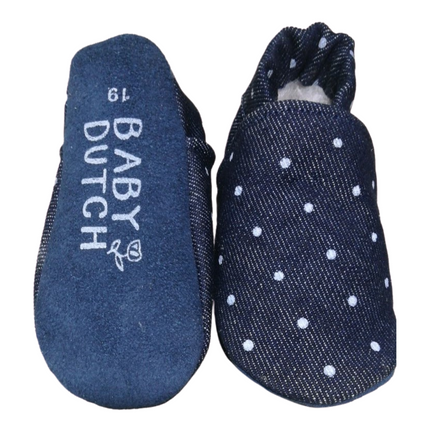 Baby Dutch Scarpe da bambino Denim Dots