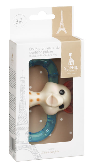 Giocattolo per dentizione Sophie the Giraffe Anello per dentizione a doppio raffreddamento