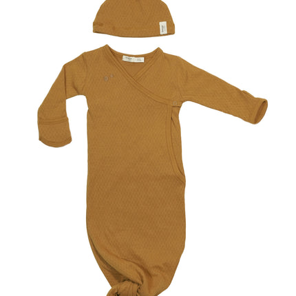 Snoozebaby Sacco a pelo Baby Cocon Incl. Cappello Toffee 60cm